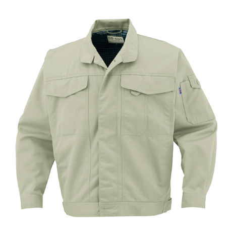 製品制電ブルゾン（前ヒヨクボタン仕様）【J1462-COC】 19.モスグリーン
