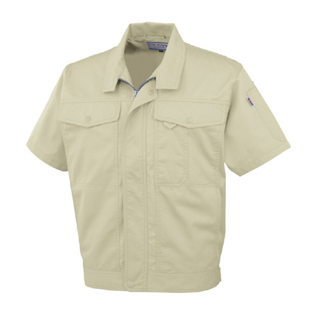 製品制電半袖ブルゾン【J560-COC】 19.モスグリーン