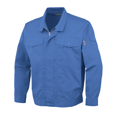 製品制電長袖ブルゾン【J561-COC】 16.スカイブルー