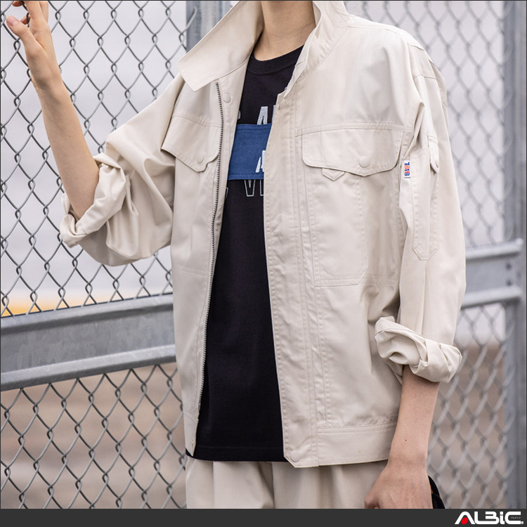 製品制電長袖ブルゾン【J561-COC】 商品写真