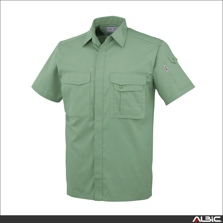 製品制電半袖シャツ【J567-COC】 商品写真