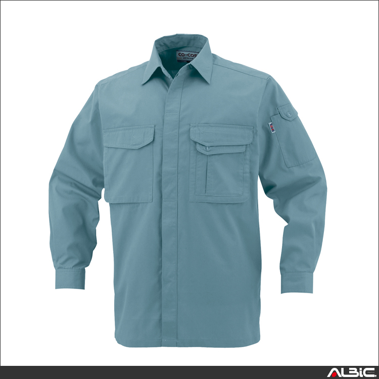 製品制電長袖シャツ【J568-COC】 商品写真