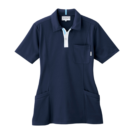 男女兼用半袖ポロシャツ【JB51600-SUN】 3.ネイビー