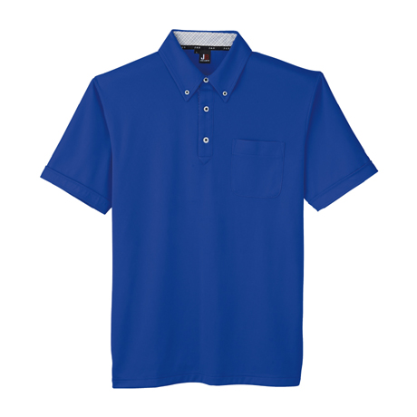 汗ジミ防止半袖ポロシャツ【JB55170-SUN】 4.ブルー