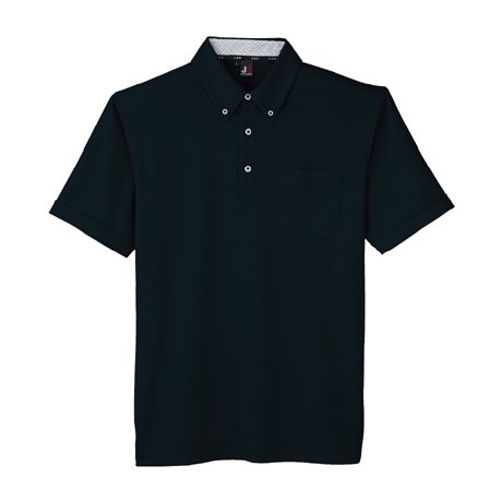 汗ジミ防止半袖ポロシャツ【JB55170-SUN】 9.ブラック