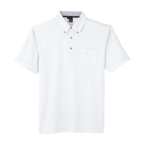 汗ジミ防止半袖ポロシャツ【JB55170-SUN】 11.ホワイト