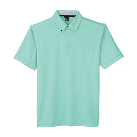 汗ジミ防止半袖ポロシャツ【JB55170-SUN】 17.パステルグリーン