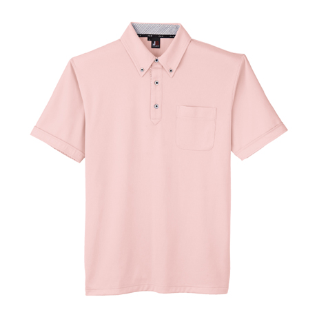 汗ジミ防止半袖ポロシャツ【JB55170-SUN】 18.ピンク