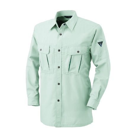 長袖シャツ【JP161-ALT】 4.ライトグリーン