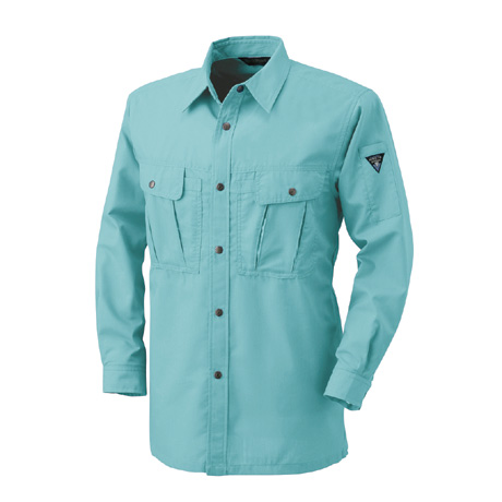 長袖シャツ【JP161-ALT】 40.アクアグリーン