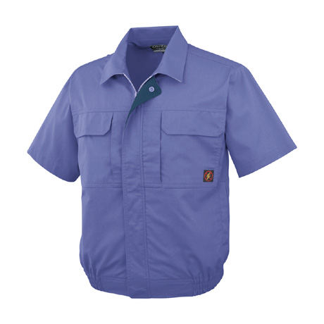 防汚・製品制電半袖ブルゾン【P5580-COC】 21.ラベンダー