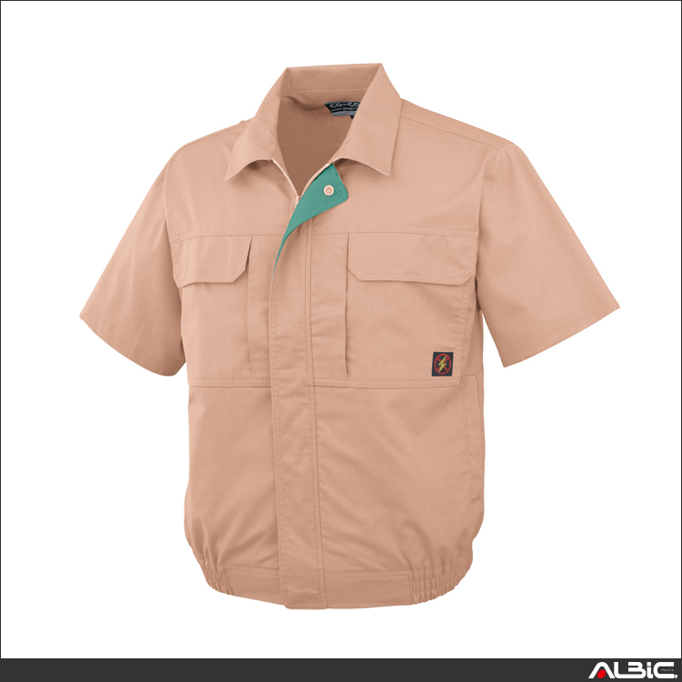 防汚・製品制電半袖ブルゾン【P5580-COC】 商品写真