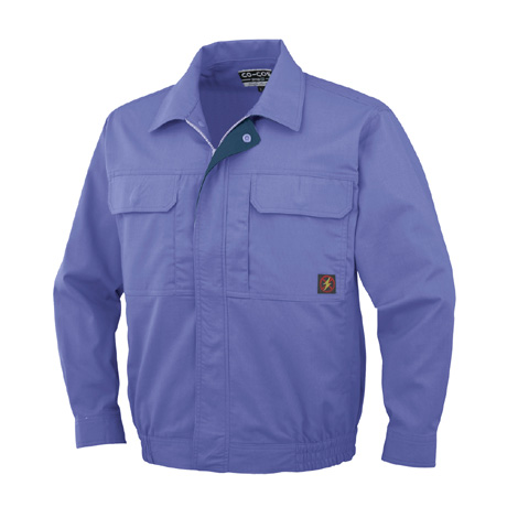 防汚・製品制電長袖ブルゾン【P5581-COC】 21.ラベンダー