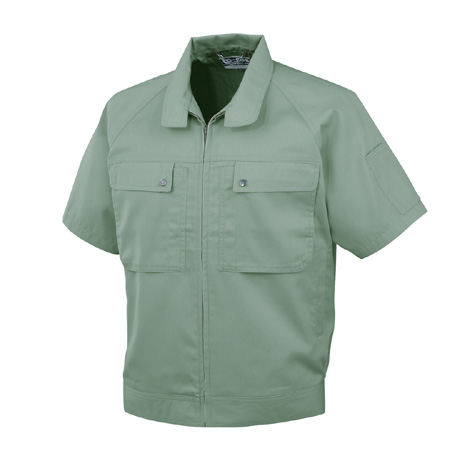 エコ半袖ブルゾン【P6690-COC】 9.アイビーグリーン