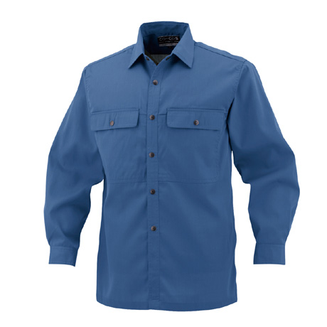 エコ長袖シャツ【P6698-COC】 6.エンパイアブルー