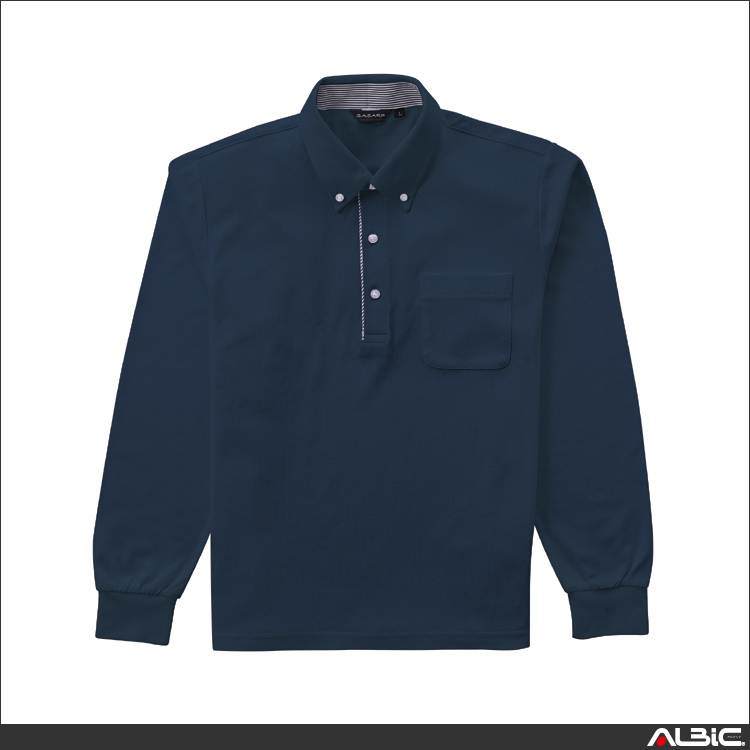 長袖BDニットシャツ（ポケット付）【SA701-ALT】 商品写真