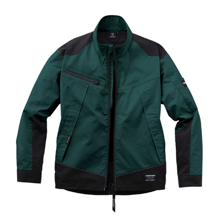 反射パイピング長袖ブルゾン【SPT12101-SUN】 7.ディープグリーン