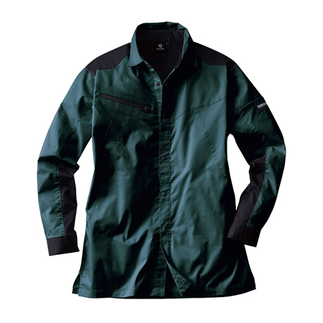 長袖シャツ【SPT12109-SUN】 7.ディープグリーン