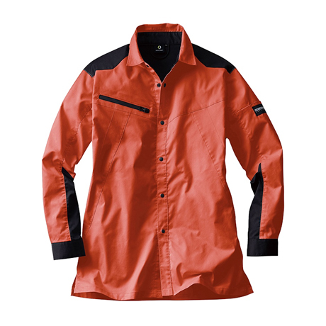 長袖シャツ【SPT12109-SUN】 8.ファイアレッド