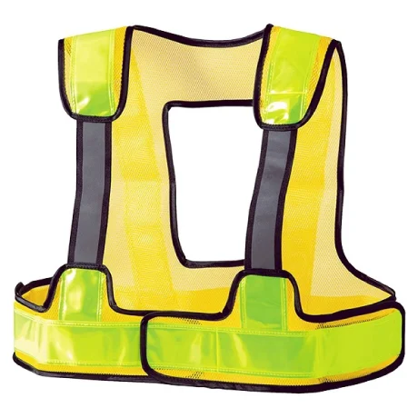 作業服 フルハーネス対応反射ベスト イエロー×蛍光イエロー 【TL612-BBO】 