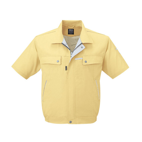 ドライタッチ半袖ブルゾン【WA10450-SUN】 10.マスタード