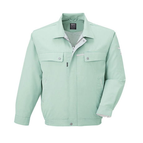 ドライタッチ長袖ブルゾン【WA10451-SUN】 7.モスグリーン