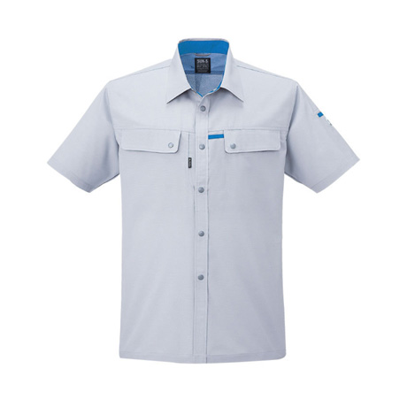 ドライタッチ半袖シャツ【WA10457-SUN】 6.シルバーグレー