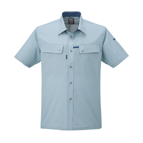 ドライタッチ半袖シャツ【WA10457-SUN】 17.ミストグリーン