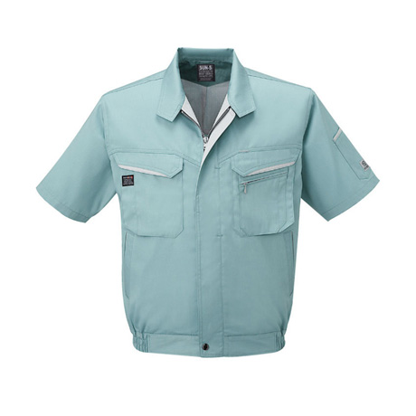 半袖ブルゾン【WA10470-SUN】 7.グリーン