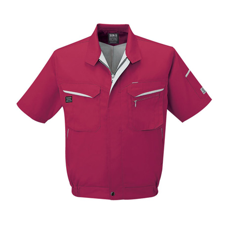 半袖ブルゾン【WA10470-SUN】 8.ワイン