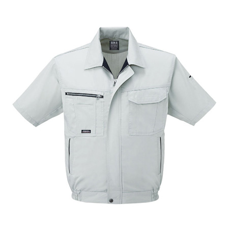 帯電防止半袖ブルゾン【WA10550-SUN】 6.シルバー