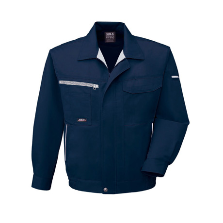 帯電防止長袖ブルゾン【WA10551-SUN】 3.ネイビー