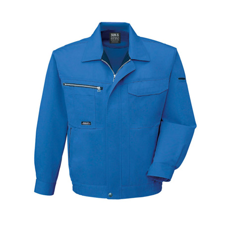 帯電防止長袖ブルゾン【WA10551-SUN】 4.ブルー