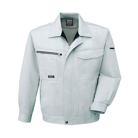 帯電防止長袖ブルゾン【WA10551-SUN】 6.シルバー