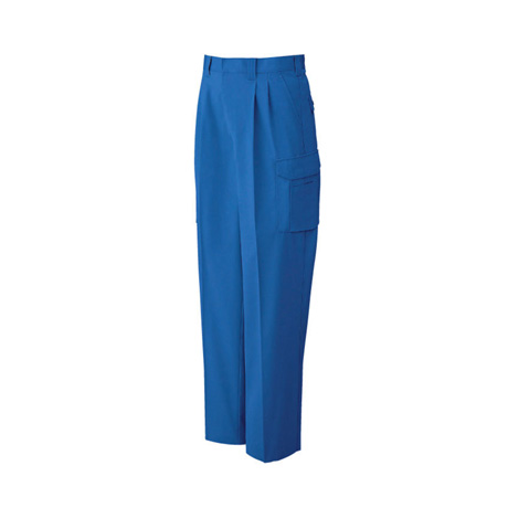 帯電防止ツータックカーゴパンツ【WA10555-SUN】 4.ブルー