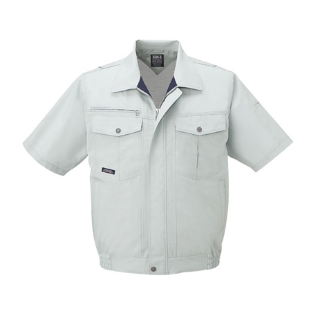 帯電防止半袖ブルゾン【WA10660-SUN】 6.シルバー