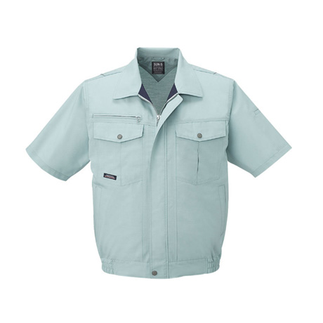 帯電防止半袖ブルゾン【WA10660-SUN】 7.グリーン