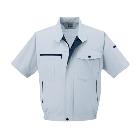 トリカット半袖ブルゾン【WA10770-SUN】 6.シルバー