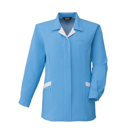 長袖スモック【WA10772-SUN】 13.サックス