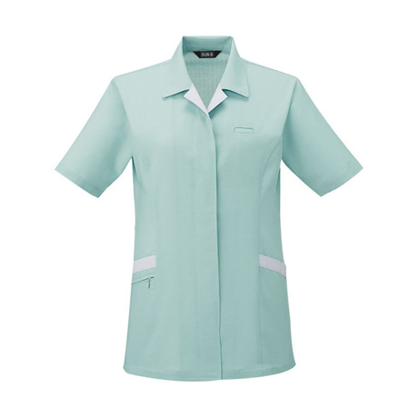 半袖スモック【WA10773-SUN】 7.ライトグリーン