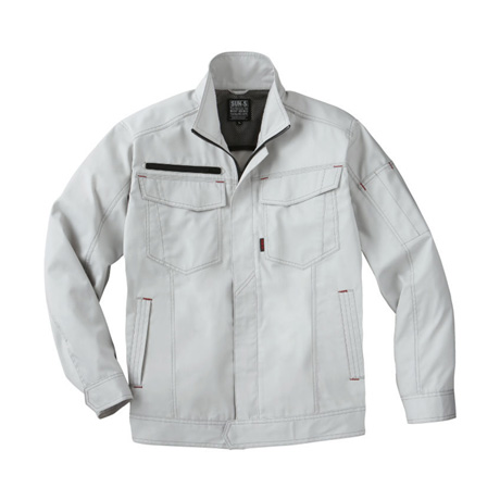 消臭テープ付き長袖ブルゾン【WA11711-SUN】 6.シルバー