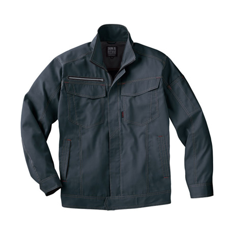 消臭テープ付き長袖ブルゾン【WA11711-SUN】 69.チャコール