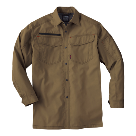 長袖シャツ【WA11719-SUN】 20.キャメル