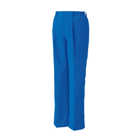 ポケットレス脇ゴムワンタックパンツ【WA11724-SUN】 4.ブルー