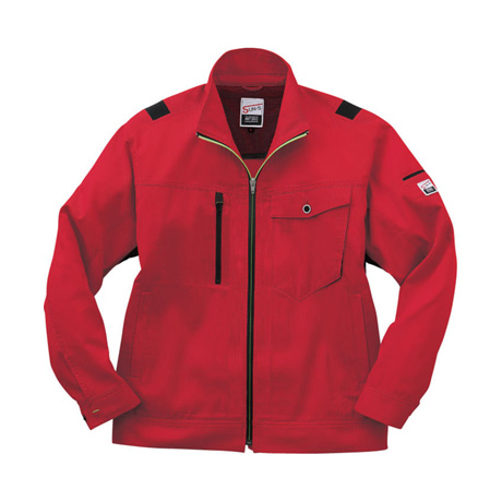 スーパーストレッチ長袖ブルゾン【WA11811-SUN】 8.レッド