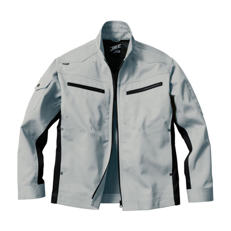 トリカット長袖ブルゾン【WA11921-SUN】 6.シルバー