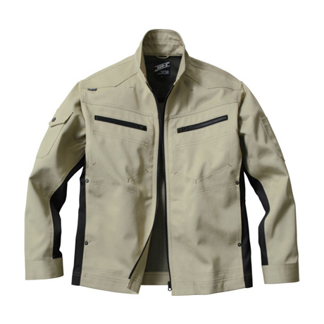 トリカット長袖ブルゾン【WA11921-SUN】 21.カーキ