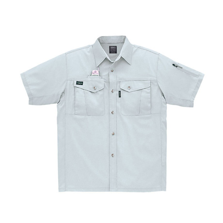 トリカット半袖シャツ【WA14107-SUN】 17.ライトグリーン