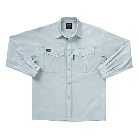 長袖シャツ【WA14109-SUN】 17.ライトグリーン