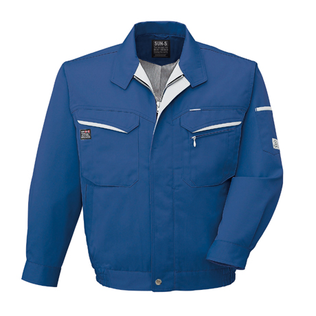 長袖ブルゾン【WA20471-SUN】 4.ブルー